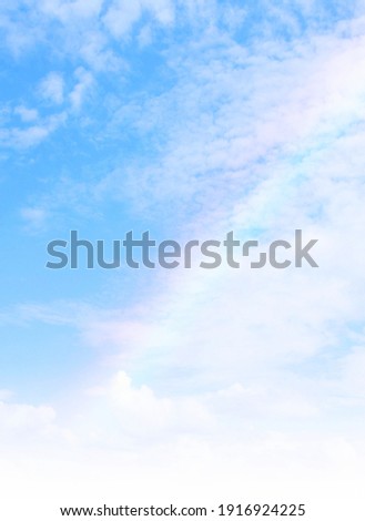 a beautiful sky with this colorful rainbow