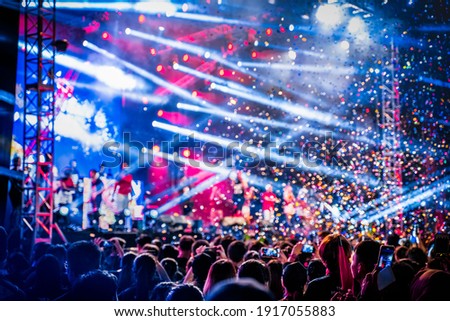 Rave concert party EDM festival Royalty-Free Stock Photo #1917055883