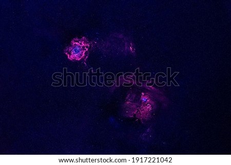 Beautiful colored galaxy on a dark background. Elements of this image were furnished by NASA. High quality photo