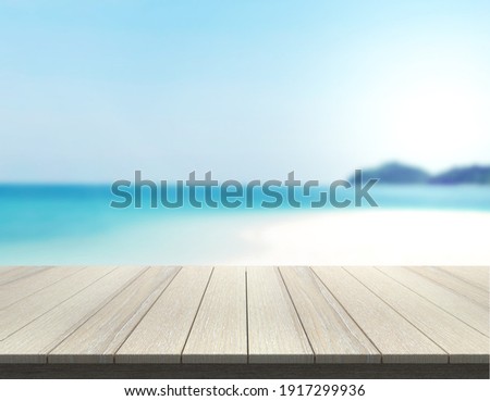Table Top And Blur Nature For  Background Royalty-Free Stock Photo #1917299936