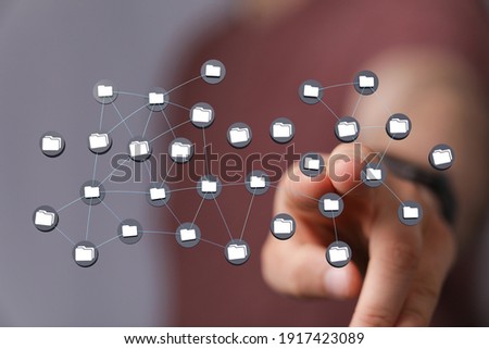 data network 3d digital info