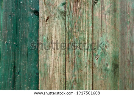 Green wooden planks wall rustic background or texture  Royalty-Free Stock Photo #1917501608