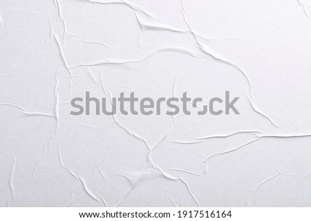 White paper with folds. Paper texture. Royalty-Free Stock Photo #1917516164