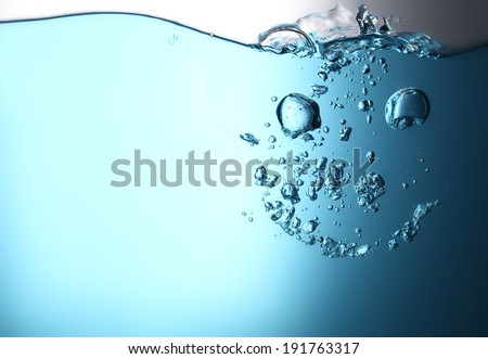 water with bubbles 