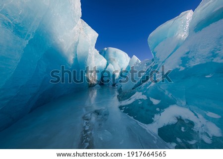 Inside of an Alaskan Glacier