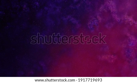 Neon dark purple pink colors inks gradient. Shiny particles, cosmic dust. Liquid abstract painting texture. Moving abstract colorful magic organic background. Fluid art