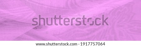 Texture, background, pattern, sensation, cambric - very thin translucent soft mercerized fabric, purple lavender