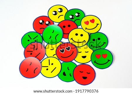 Emoticons of all emotions. Ideal for emotional educators. emotional intelligence.