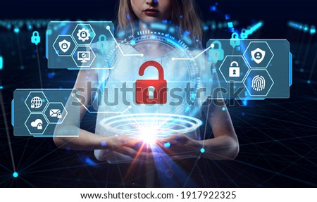 Cyber security data protection business technology privacy concept. 