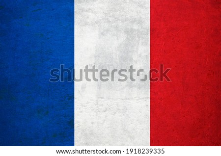 Grunge Flag Of France background Royalty-Free Stock Photo #1918239335
