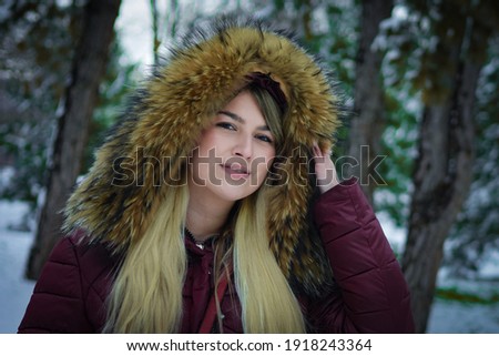 Winter photoshoot with girl from eastern Serbia.
