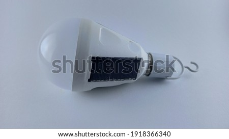 Photo of a solar energy lamp for the tent