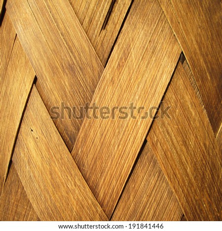 Background of woven bamboo pattern texture