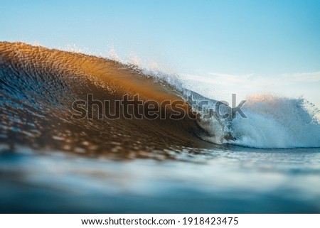 Ocean Winter Waves in Atlantic Ocean