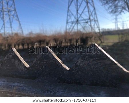Spikes on a security fence