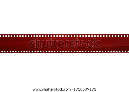 negative film strip,on white background