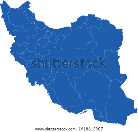 vector illustration of Iran map
