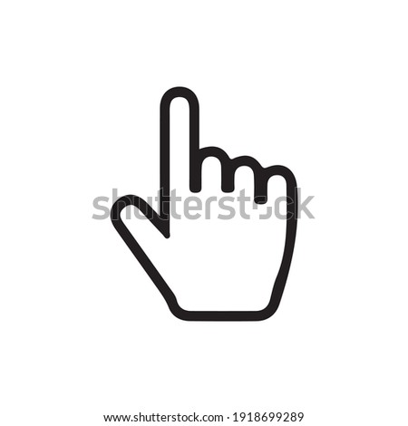 Pointer icon for graphic design projects Royalty-Free Stock Photo #1918699289