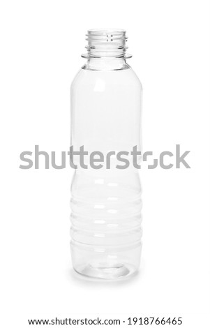 empty new plastic bottle isolated on white background Royalty-Free Stock Photo #1918766465