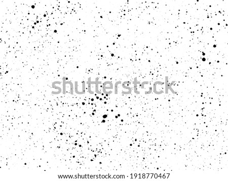 Ink blots Grunge urban background. Texture Vector. Dust overlay distress grain. Black paint splatter, dirty, poster for your design. Hand drawing illustration Royalty-Free Stock Photo #1918770467