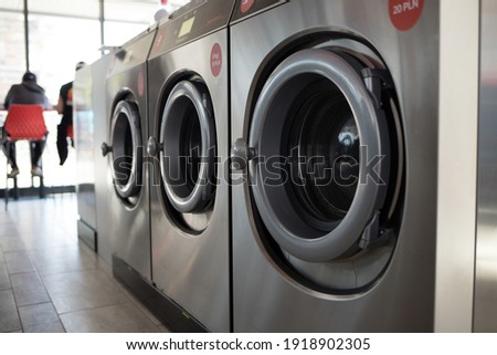
Washing machines in the laundry room Royalty-Free Stock Photo #1918902305