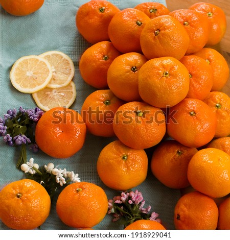 a lot of tangerines. background picture.food