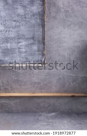 Painted background texture near concrete abstract wall surface. Art painter minimalism concept of grey or gray canvas