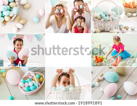 Collage of photos for Easter celebration