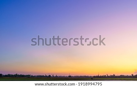 blue bright dramatic sunset sky in countryside or beach colorful cloudscape texture air background. Royalty-Free Stock Photo #1918994795