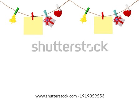 Christmas decoration isolated on white background.