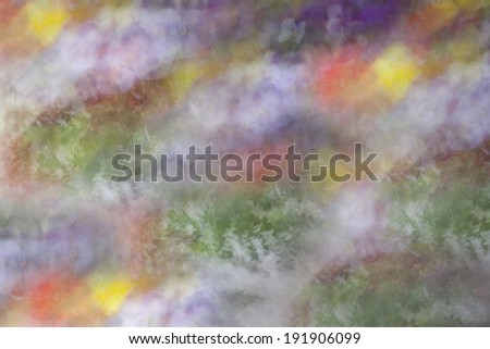 Colorful abstract blur of spring flowers