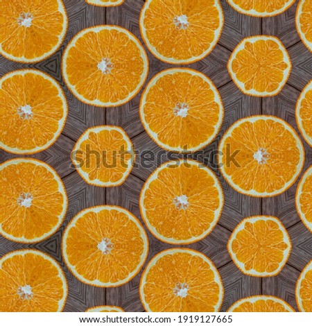 orange background kaleidoscopic and texture