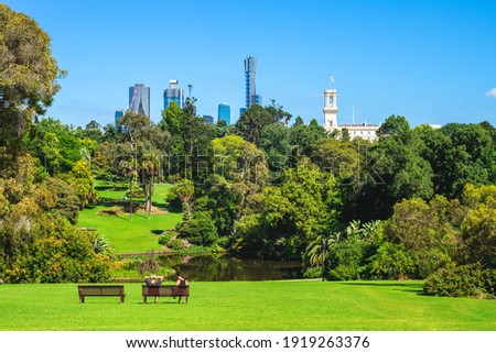 Royal Botanic Gardens in melbourne, australia Royalty-Free Stock Photo #1919263376