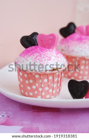 Pink Cupcakes are fun to make for a Valentine's Day treat!