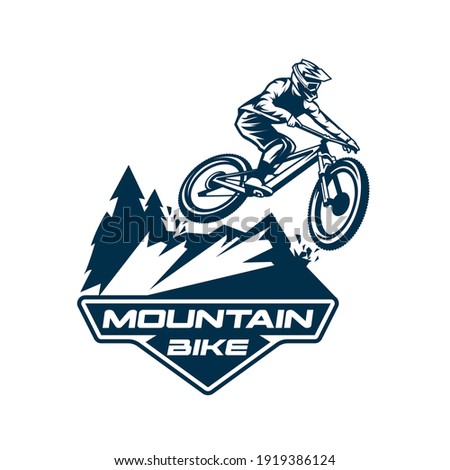 mountain bike logo vector symbol Royalty-Free Stock Photo #1919386124
