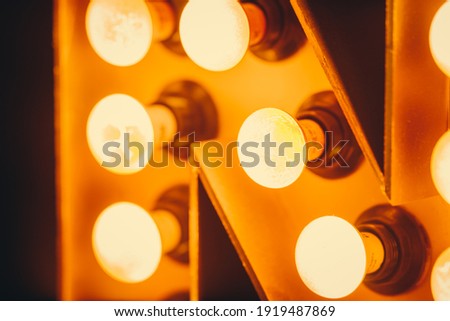 New Year 2021 Creative Design Concept letters from yellow bulbs