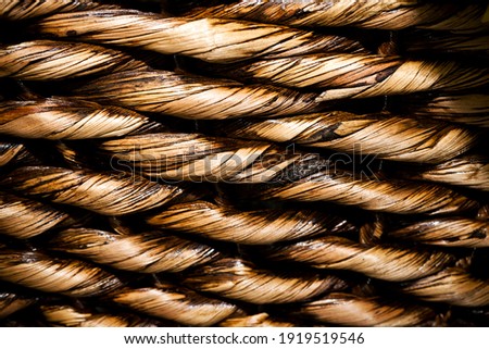 Abstract Connection of Rope Lines  Close Up Photo