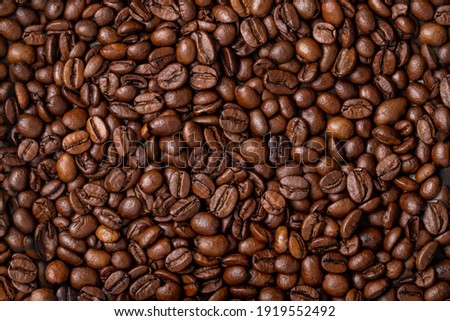 Coffee bean background, roast grain Royalty-Free Stock Photo #1919552492