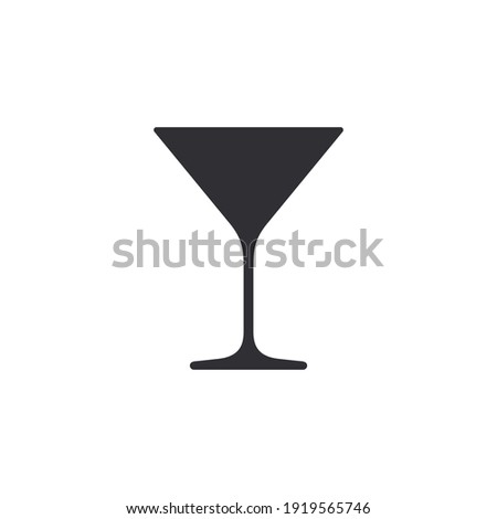 Wine glass icon. Wineglass. Flask template. Jar icon. Wine flask. Cup sign. Glass stencil. Glass silhouette. Logo template. Glass container. Shape for 3d modeling. Martini flask. Champagne wineglass. Royalty-Free Stock Photo #1919565746