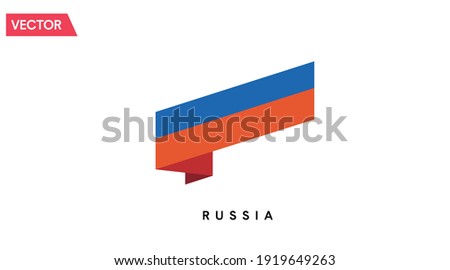 Russia Flag Icon. Vector isolated illustration of the flag of Russia 