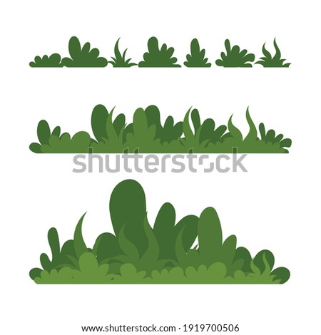 Grass Vector illustration, simple and trendy with flat design