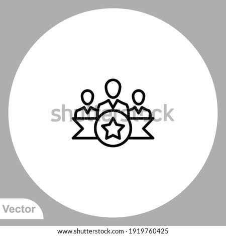 Team icon sign vector,Symbol, logo illustration for web and mobile