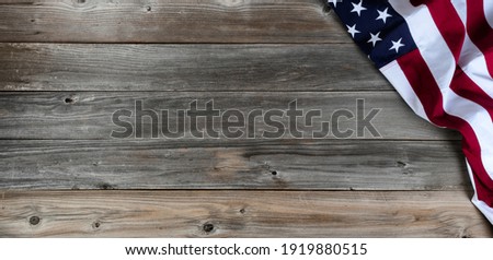 Traditional red, white and blue US Flag for Independence, Memorial, or Veterans Day holidays 