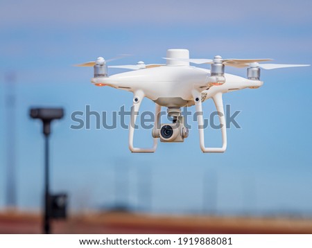 RTK Drone Used for Precision Aerial Mapping Royalty-Free Stock Photo #1919888081