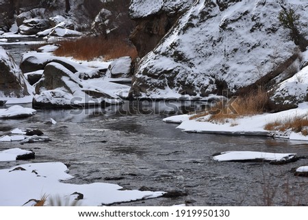 Snowy River Colorado Winter Time