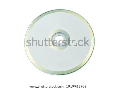 Blank cd r discs isolated on white background