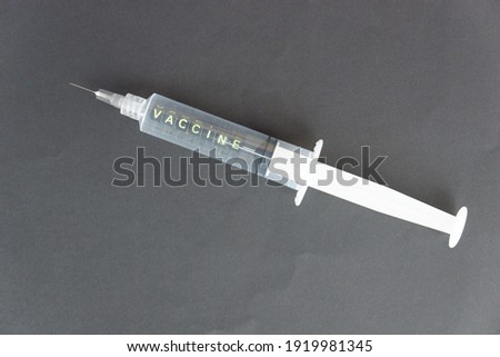 beads with syringe concept from top view