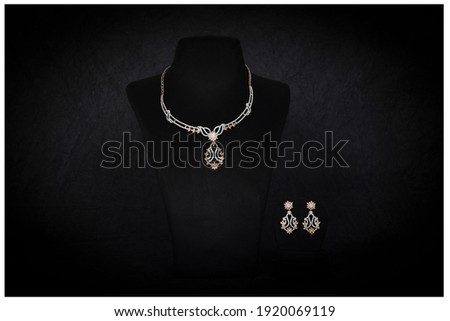 Indian design jewllery gold and diamonds