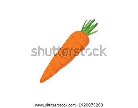 Easter Carrot Fresh Vector Illustration Royalty-Free Stock Photo #1920075200