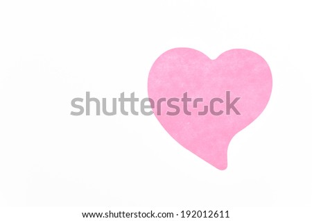 Paper note isolated on white background